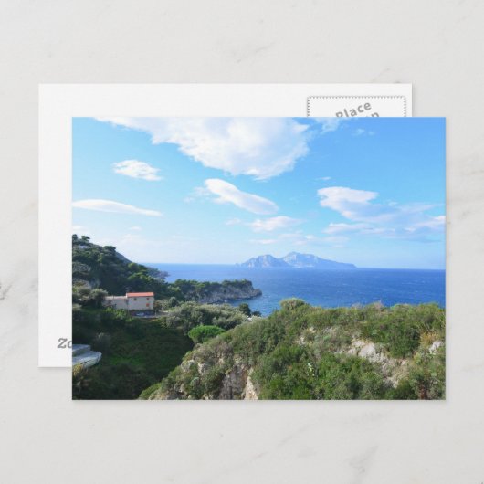 Insel Capri Postkarte (Vorne/Hinten)