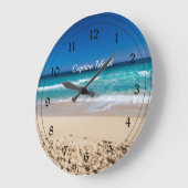 Insel Captiva, Florida Große Wanduhr (Winkel)