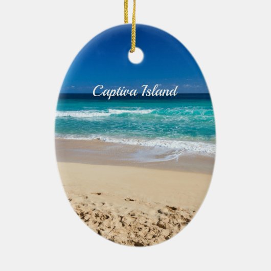 Insel Captiva, Florida Keramik Ornament (Hinten)