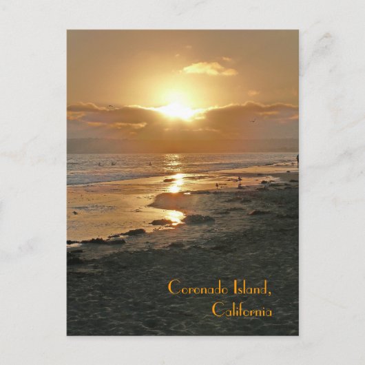 Insel Coronado, Kalifornien Postkarte (Vorderseite)