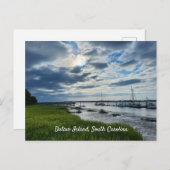 Insel Datw, Beaufort, Süd-Carolina-Sumpfboote Postkarte (Vorne/Hinten)