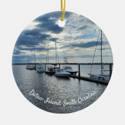 Insel Datw, Beaufort, Südkarolina Keramik Ornament (Vorne)