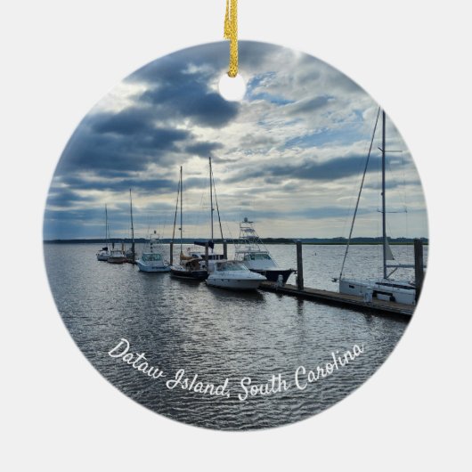 Insel Datw, Beaufort, Südkarolina Keramik Ornament (Hinten)