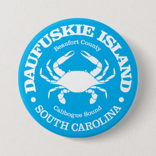 Insel Daufuskie (Krabbe) Button