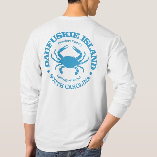 Insel Daufuskie (Krabbe) T-Shirt (Rückseite)