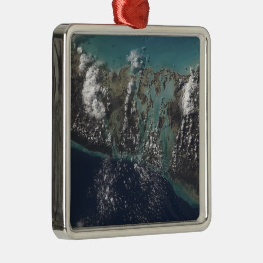 Insel der Bahamas-Andros 2 Silbernes Ornament (Rechts)