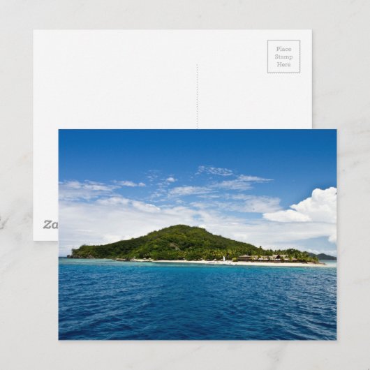Insel der Beachcomber, Fidschi Postkarte (Vorne/Hinten)