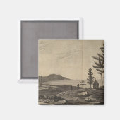 Insel der Kiefern, Neukaledonien Magnet (Vorderseite/Rückseite)