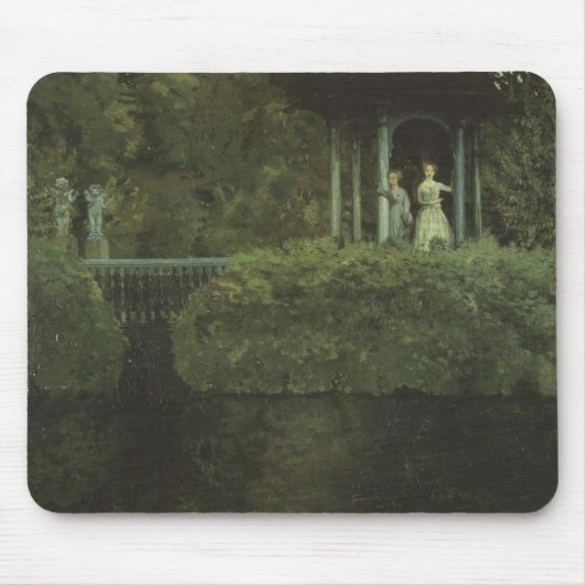 Insel der Liebe (von Konstantin Somov) Mousepad (Vorne)
