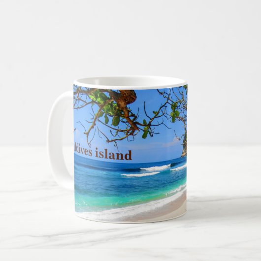 Insel der Malediven nach Storeman Kaffeetasse (Vorderseite Links)