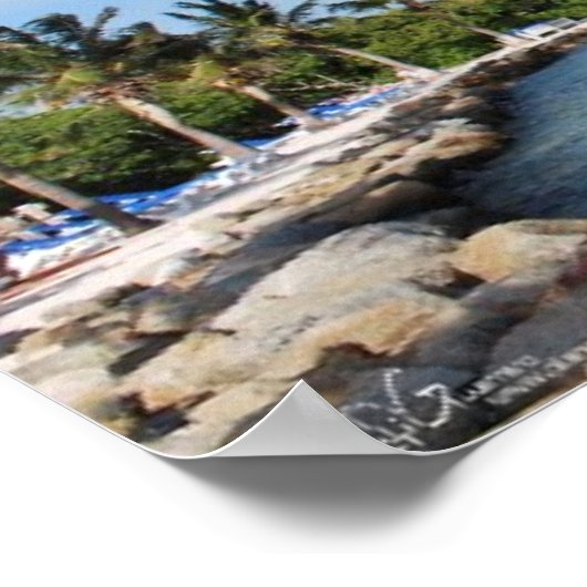 Insel der Renaissance (Aruba) Poster (Ecke)