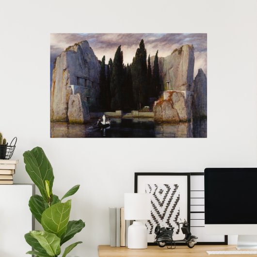 Insel der Toten von Arnold Bocklin Poster (Heimbüro)