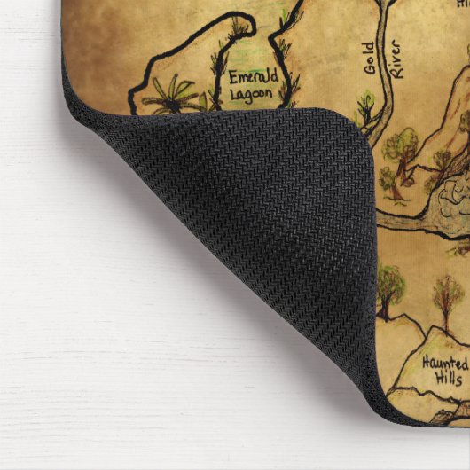 Insel der verlorenen Schatz-Karte Mousepad (Ecke)