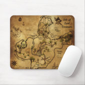 Insel der verlorenen Schatz-Karte Mousepad (Mit Mouse)