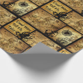 Insel der verlorenen Schatz-Karten-Collage Geschenkpapier (Ecke)