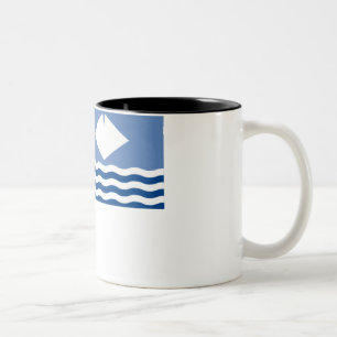 Insel der Wight-Flagge Zweifarbige Tasse