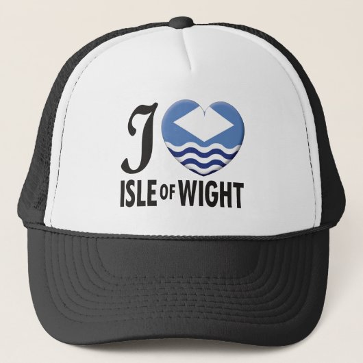 Insel der Wight-Liebe Truckerkappe (Vorderseite)