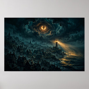 Insel-der-Zeugen-Plakat — Kosmische Horrorkunst an Poster