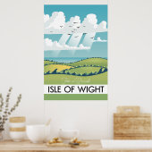 Insel des leichten Reiseplakats. Poster (Küche)