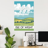 Insel des leichten Reiseplakats. Poster (Heimbüro)