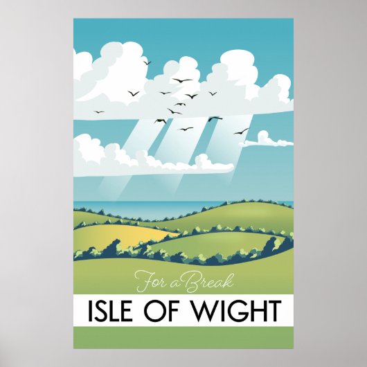 Insel des leichten Reiseplakats. Poster (Vorne)