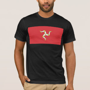 Insel des Mann-Flaggen-T - Shirt