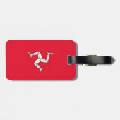 Insel des Mannemblems Gepäckanhänger (Rückseite horizontal)