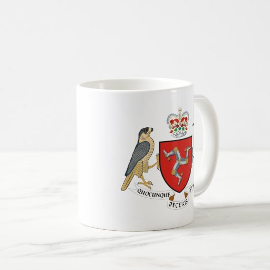 Insel des Mannemblems Kaffeetasse (VorderseiteRechts)