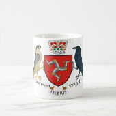 Insel des Mannemblems Kaffeetasse (Mittel)