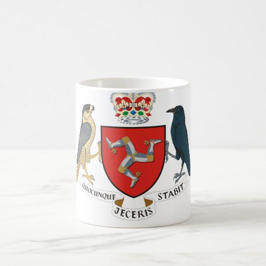 Insel des Mannemblems Kaffeetasse (Mittel)