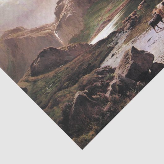 Insel des Skye Waterfall Seidenpapier (Ausschnitt)