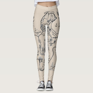 Insel des verlorenen Schatzes Leggings