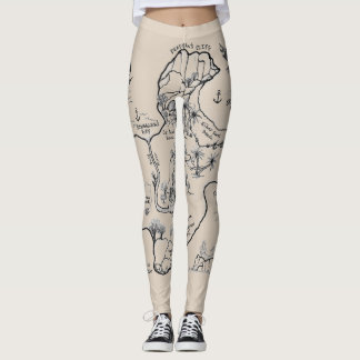 Insel des verlorenen Schatzes Leggings