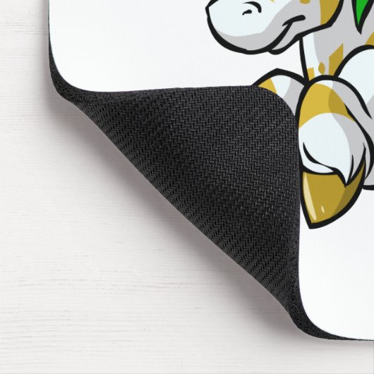 Insel, die Uni über Geheimnis-Insel fliegt Mousepad (Ecke)