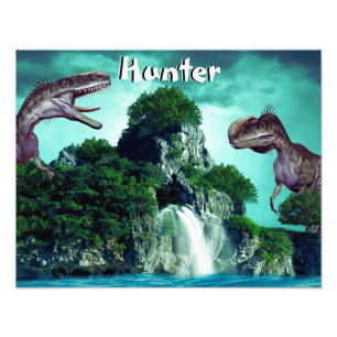 Insel Dinosaur Fotodruck