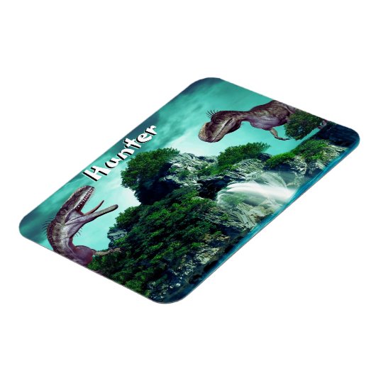 Insel Dinosaur Magnet (Linke Seite)