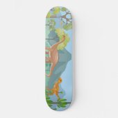 Insel Dinosaur Premium Skateboard (Vorderseite)