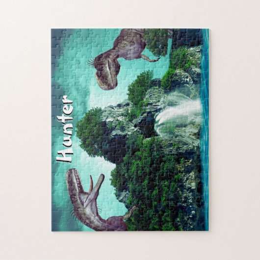 Insel Dinosaur Puzzle (Vertikal)