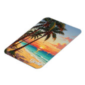 Insel Djerba Tunesien Postkarte Magnet (Linke Seite)