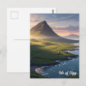 Insel Eigg, Schottland Reise Postkarte (Vorne/Hinten)