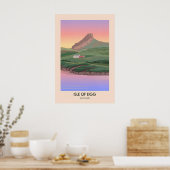 Insel Eigg Schottland Reiseplakat Poster (Küche)