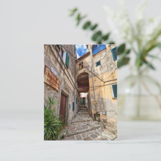 Insel Elba - Altstadt von Marciana Postkarte (Stehend Vorderseite)