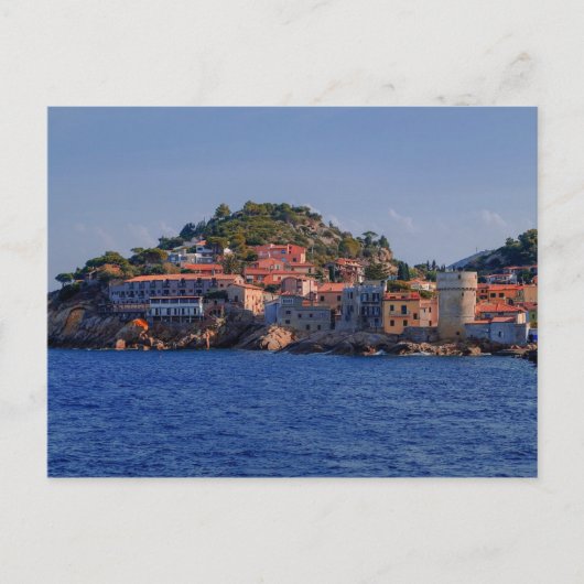 Insel Elba Village Landschaft Italien Postkarte (Vorderseite)