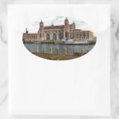 Insel Ellis Ovaler Aufkleber (Tasche)