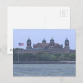 Insel Ellis Postkarte (Vorne/Hinten)