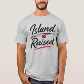 INSEL ERHÖHT - SCHWARZER TEXT T-Shirt (Vorderseite)