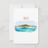 Insel Fidschi Zielort Angaben INFO einfügen Einladung (Rückseite)