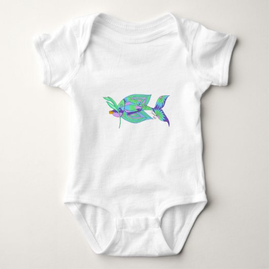 Insel-Fische Baby Strampler (Vorderseite)