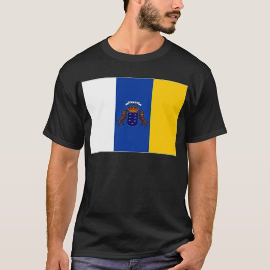 Insel-Flagge Spaniens T-Shirt (Vorderseite)