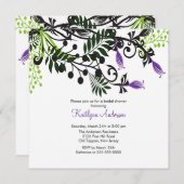 Insel Floral Blume Brauereidusche Einladung (Vorne/Hinten)